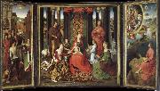unknow artist There are saints and the altar painting of Our Lady of the Angels France oil painting artist